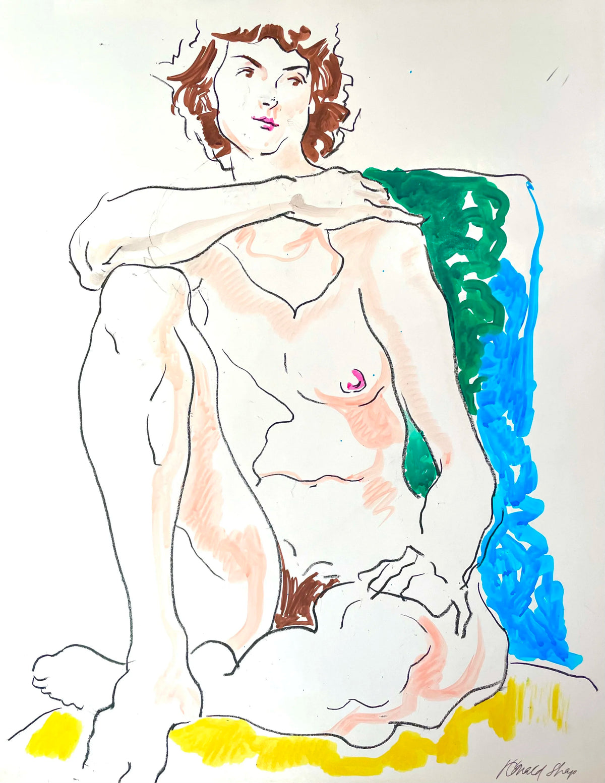 Ronald Shap | untitled figure drawing, c. 1980