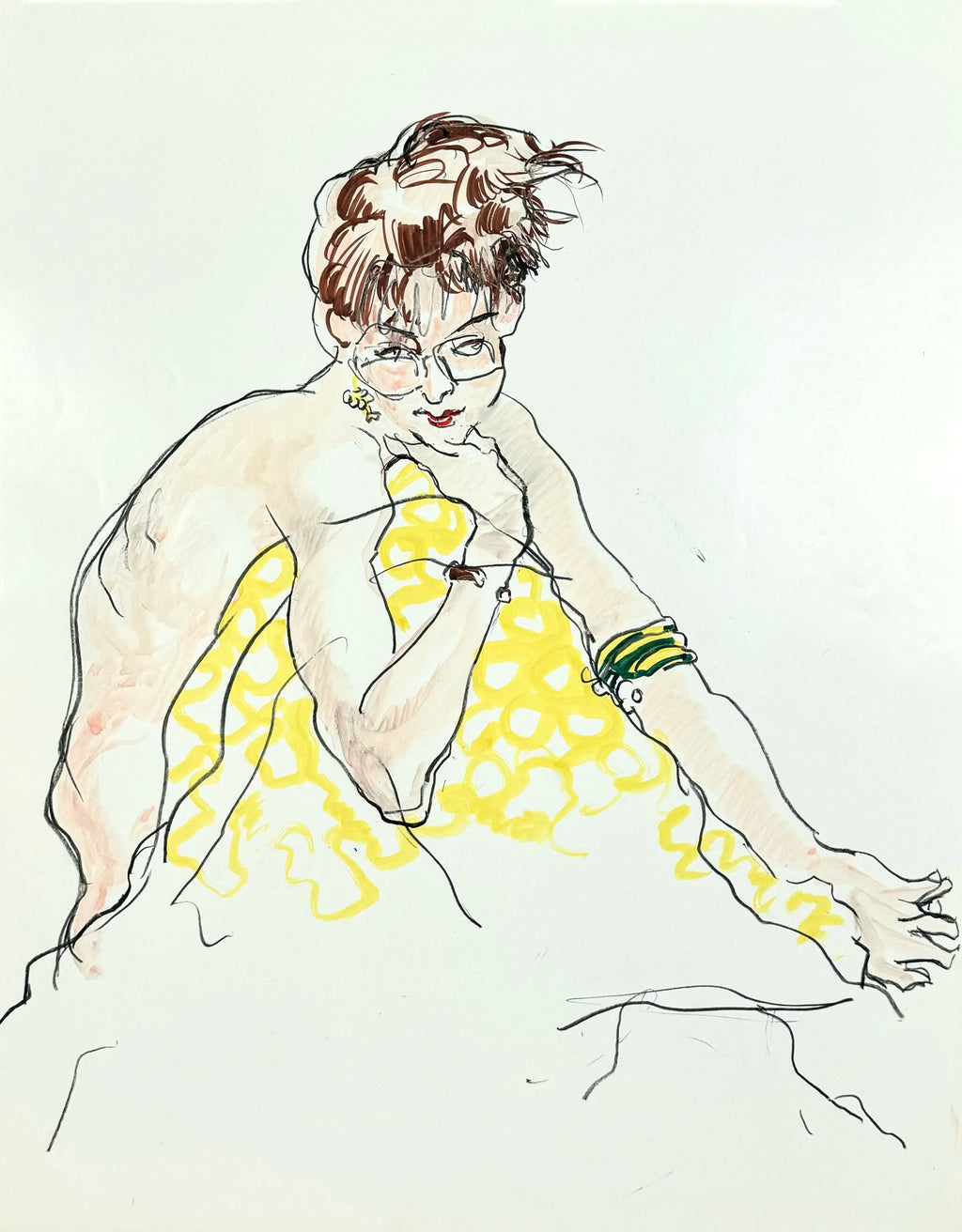 Ronald Shap | untitled figure drawing, c. 1980