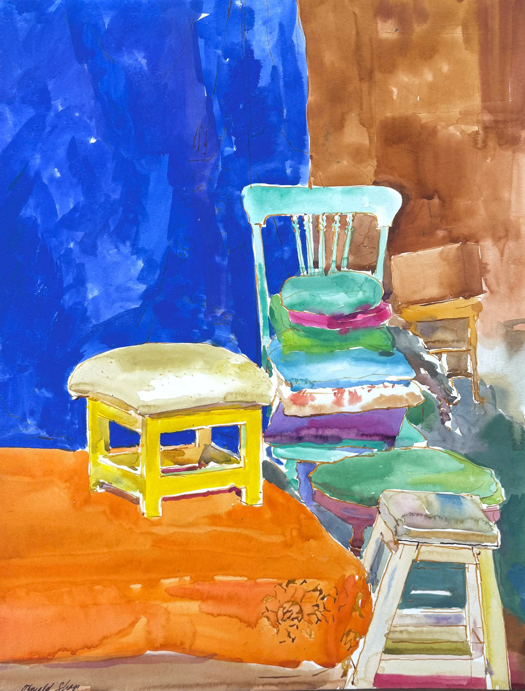 Ronald Shap | Blue Drape, 1991